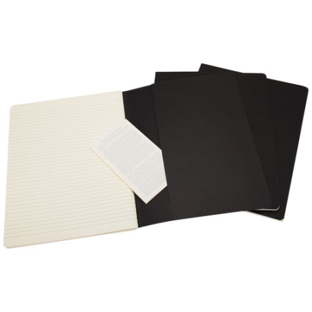 Cahier Moleskine personnalisable (25 x 19cm) - 120 pages lignées dont 16 détachables