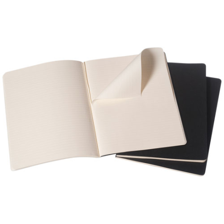 Cahier Moleskine personnalisable (25 x 19cm) - 120 pages lignées dont 16 détachables