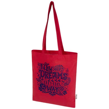 Sac shopping personnalisé Madras Blend en coton recyclé GRS 140 g/m²
