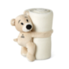 Couverture polaire personnalisable pour enfant avec son ours en peluche Couverture polaire personnalisable pour enfant avec son ours en peluche