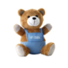Ourson en peluche personnalisable avec salopette en PET Ourson en peluche personnalisable avec salopette en PET