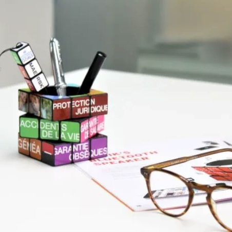 Pot à crayon publicitaire Rubiks®