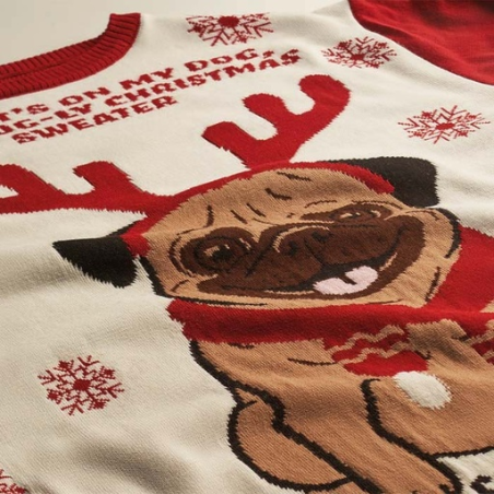 Pull de noël tricoté sur mesure jusqu'à 5 couleurs - Adulte et Enfant - XS à 4XL