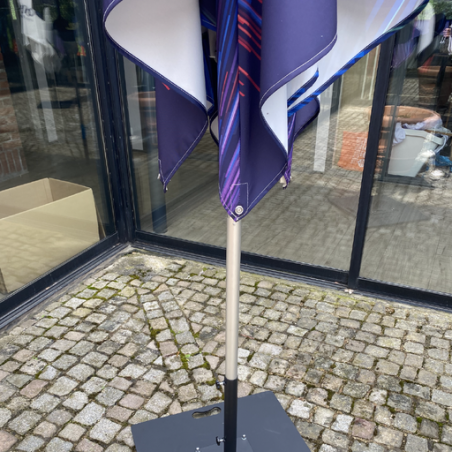 Parasol personnalisable carré 3 x 3m en aluminium