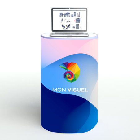 Comptoir personnalisable gonflable avec plateau en PVC