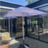 Parasol personnalisable carré 2,5x2,5m en aluminium