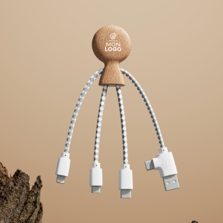 Câble de charge personnalisable Mr bio cork 12W - Xoopar®