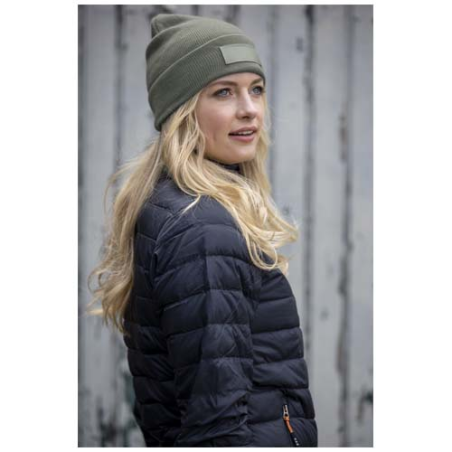 Bonnet personnalisable avec patch Boreas en tricot côtelé