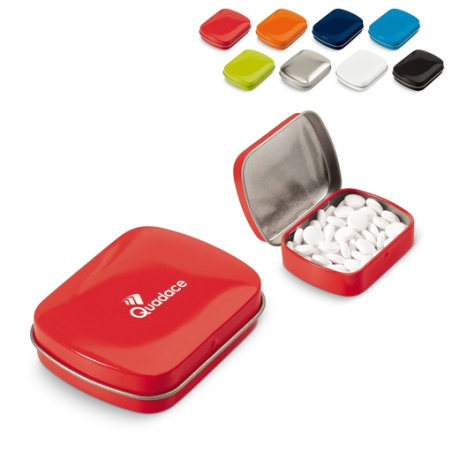 Boîte personnalisable avec bonbon à la menthe en étain Frost