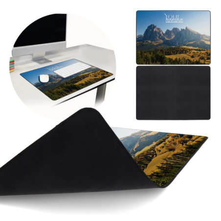 Tapis de bureau personnalisé en sublimation caoutchou antidérapant 59 x 42 cm Deskly