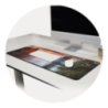 Tapis de bureau personnalisable en sublimation caoutchouc antidérapant 78 x 30 cm Workly
