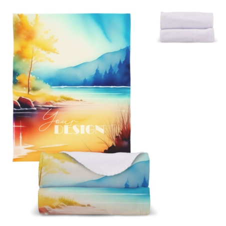 Couverture polaire personnalisable OEKO-TEX® sublimation 120 x 150 cm 190 g/m Manta