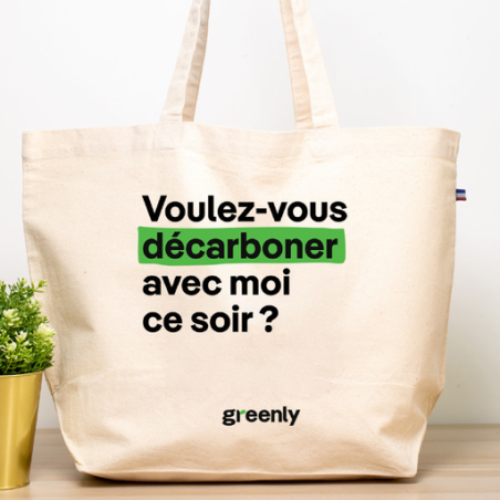 Tote bag personnalisable coton bio 280g/m2 Made in France - Fontainebleau