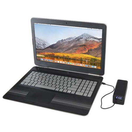 Batterie de secours Acamar de 20&nbsp;000&nbsp;mAh et 70&nbsp;W en aluminium recyclé pour ordinateur portable
