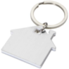 Porte-clés personnalisable en forme de maison en acier inoxydable et plastique Porte-clés personnalisable en forme de maison en acier inoxydable et plastique