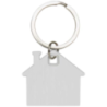 Porte-clés personnalisable en forme de maison en acier inoxydable et plastique Porte-clés personnalisable en forme de maison en acier inoxydable et plastique