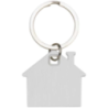 Porte-clés personnalisable en forme de maison en acier inoxydable et plastique Porte-clés personnalisable en forme de maison en acier inoxydable et plastique