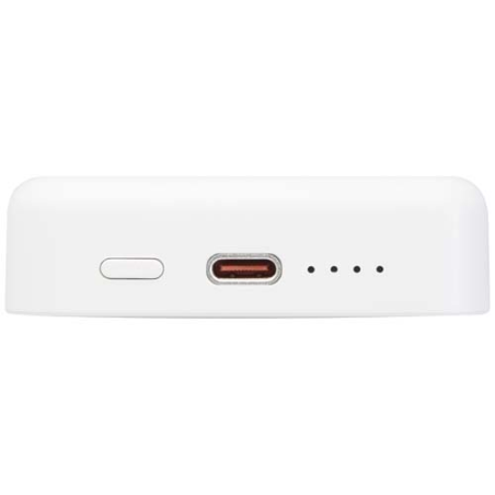 Batterie de secours personnalisable Acrab magnétique sans fil de 10&nbsp;000&nbsp;mAh et 15&nbsp;W avec PD de 20&nbsp;W - fabriquée en plastique rec