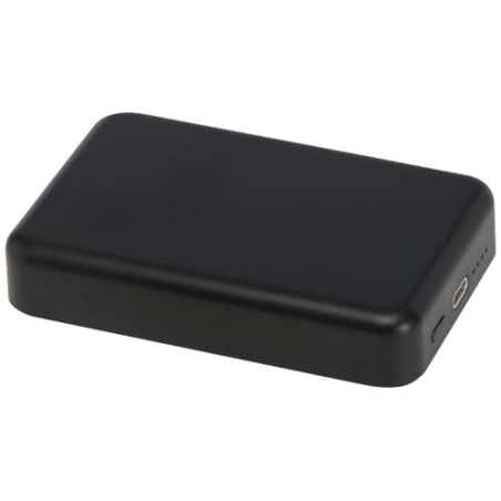 Batterie de secours personnalisable Acrab magnétique sans fil de 10&nbsp;000&nbsp;mAh et 15&nbsp;W avec PD de 20&nbsp;W - fabriquée en plastique rec