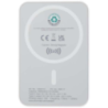Batterie de secours personnalisée Acrab magnétique sans fil de 5&nbsp;000&nbsp;mAh et 15&nbsp;W avec PD de 20&nbsp;W - fabriquée en plastique recycl