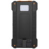 Batterie de secours solaire personnalisable Altair robuste de 5 000 mAh et 10 W en plastique recyclé avec lampe de poche intégré Batterie de secours solaire personnalisable Altair robuste de 5 000 mAh et 10 W en plastique recyclé avec lampe de poche intégré