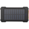 Batterie de secours solaire personnalisable Altair robuste de 5 000 mAh et 10 W en plastique recyclé avec lampe de poche intégré Batterie de secours solaire personnalisable Altair robuste de 5 000 mAh et 10 W en plastique recyclé avec lampe de poche intégré