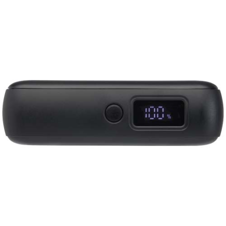 Batterie externe personnalisable Acrux de 10&nbsp;000&nbsp;mAh et&nbsp;35&nbsp;W pour tablette avec câble Type-C intégré - fabriquée en plastique re