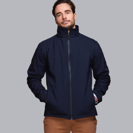 Blouson personnalisé softshell Homme en polyester recyclé Made in France BELLECOMBE - XS au 2XL