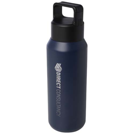 Bouteille isotherme personnalisée Astra de 600&nbsp;ml en cuivre et acier inoxydable recyclé certifié RCS (compatible avec les boisso