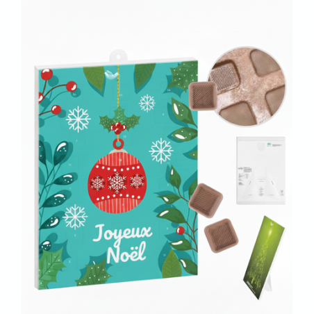 Calendrier de l'avent personnalisabe A4 version écologique - dès 1 pièce