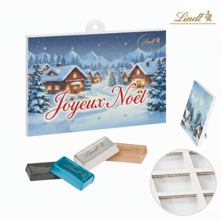 Calendrier de l'avent personnalisable avec des Napolitains Lindt