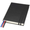Carnet A5 personnalisable en plastique recyclé style cuir Alder - JournalBooks