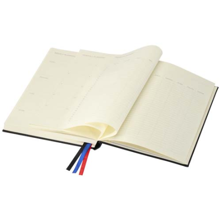 Carnet A5 personnalisable en plastique recyclé style cuir Alder - JournalBooks