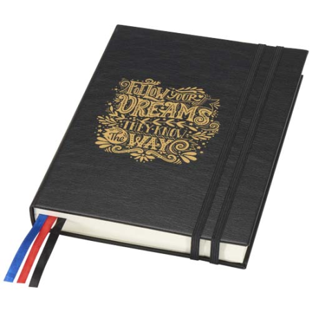 Carnet A5 personnalisable en plastique recyclé style cuir Alder - JournalBooks