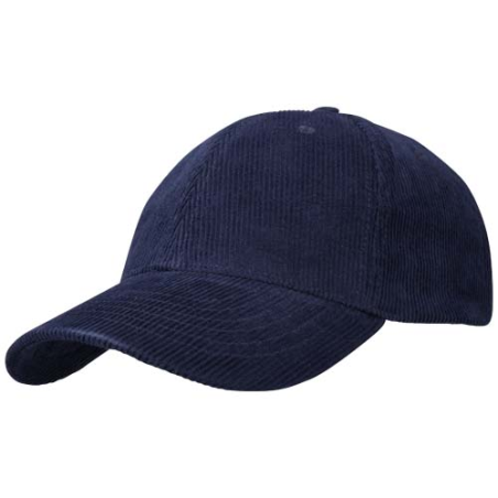 Casquette personnalisable 6&nbsp;panneaux Hutton en velours côtelé recyclé