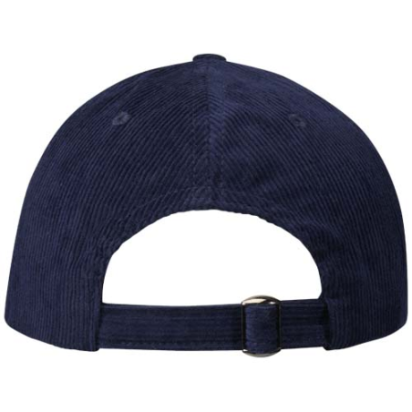 Casquette personnalisable 6&nbsp;panneaux Hutton en velours côtelé recyclé