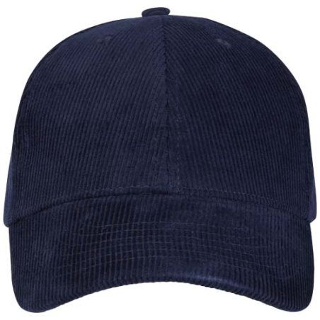 Casquette personnalisable 6&nbsp;panneaux Hutton en velours côtelé recyclé