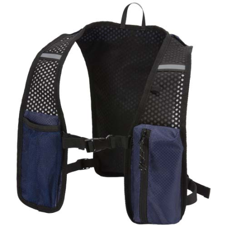 Gilet de course personnalisable Nomad de 5&nbsp;L en matériaux recyclés certifiés GRS avec système d’hydratation