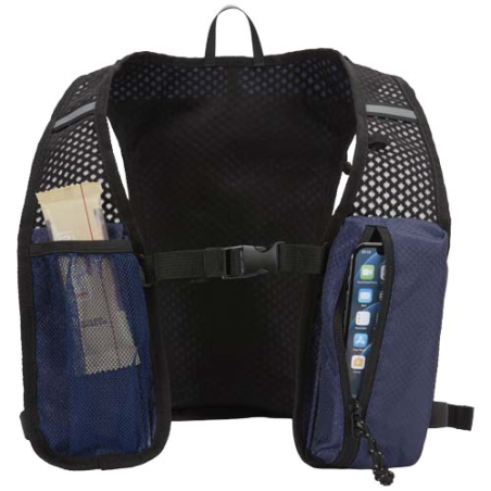 Gilet de course personnalisable Nomad de 5&nbsp;L en matériaux recyclés certifiés GRS avec système d’hydratation