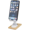 Support de téléphone personnalisé Alfirk pliable en plastique recyclé avec détails en bambou