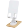 Support de téléphone personnalisé Alfirk pliable en plastique recyclé avec détails en bambou