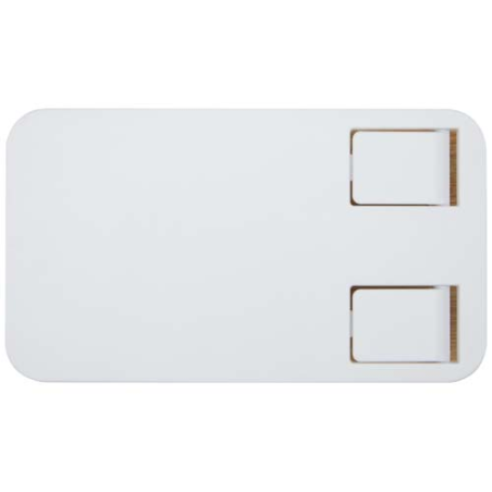 Support de téléphone personnalisé Alfirk pliable en plastique recyclé avec détails en bambou