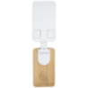 Support de téléphone personnalisé Alfirk pliable en plastique recyclé avec détails en bambou