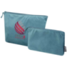 Set de trousses de toilette personnalisable en velvet gomme recyclées GRS Swift