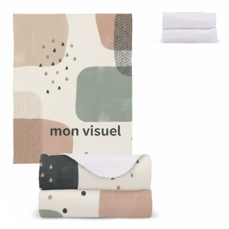 Couverture polaire personnalisable OEKO-TEX® sublimation 120 x 150 cm 190 g/m Manta