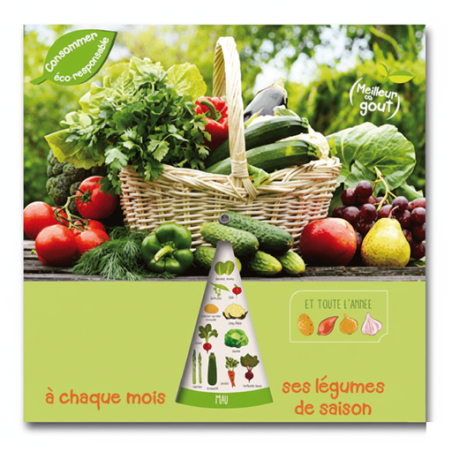 Disque personnalisable fruits et légumes de saison