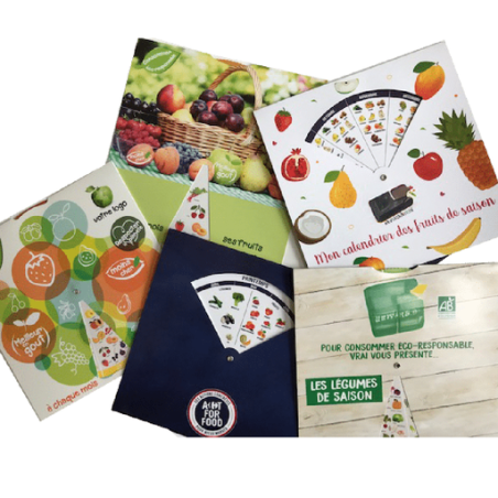 Disque personnalisable fruits et légumes de saison