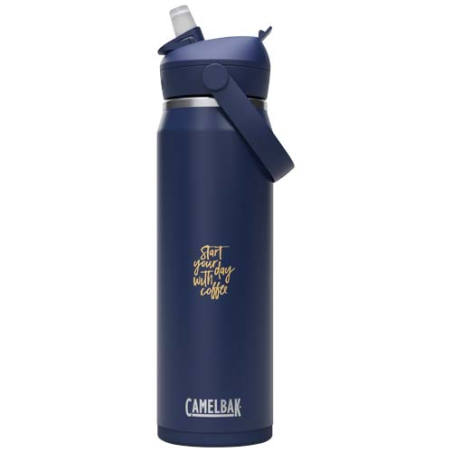 Bouteille isotherme personnalisable en inox de 750&nbsp;ml avec paille à clapet Camelbak® Thrive Flip VSS