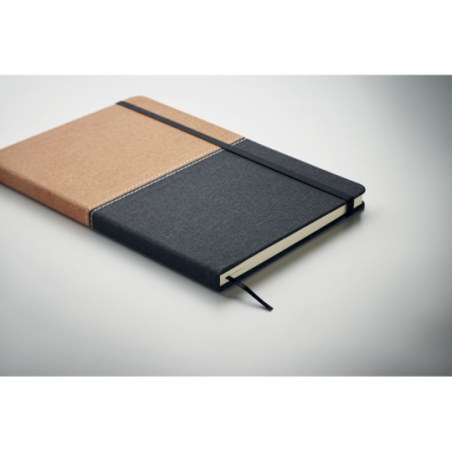 Coffret cadeau personnalisable 3 pièces (Gourde en acier inoxydable 500ml, Carnet 15 en RPET et liège, stylo à bille en aluminiu