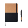 Coffret cadeau personnalisable 3 pièces (Gourde en acier inoxydable 500ml, Carnet 15 en RPET et liège, stylo à bille en aluminiu Coffret cadeau personnalisable 3 pièces (Gourde en acier inoxydable 500ml, Carnet 15 en RPET et liège, stylo à bille en aluminiu